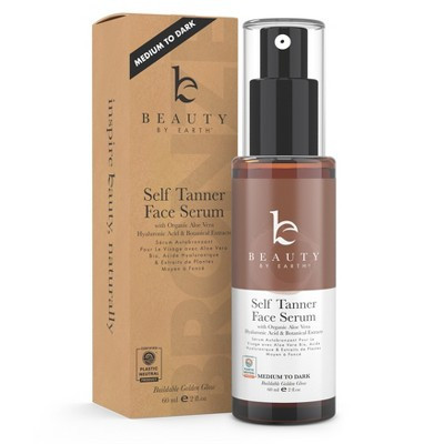 Beauty by Earth Self Tanner Face Serum - Medium to Dark | Target
