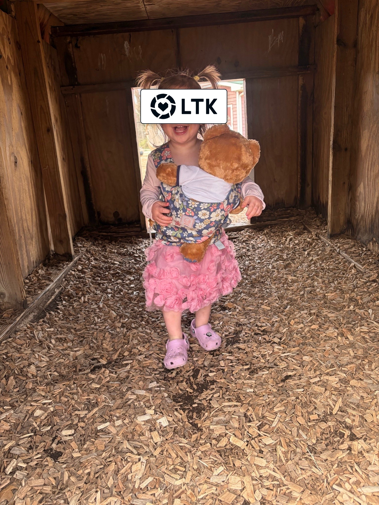 Toddler outfit with baby carrier for dolls or teddy bears / perfect toddler birthday gift 

#LTKspring #LTKBaby