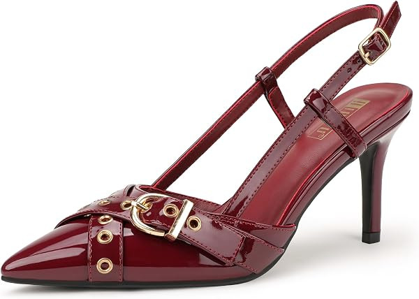 IDIFU IN3 Slingback Kitten Heels for Women Pumps | Amazon (US)
