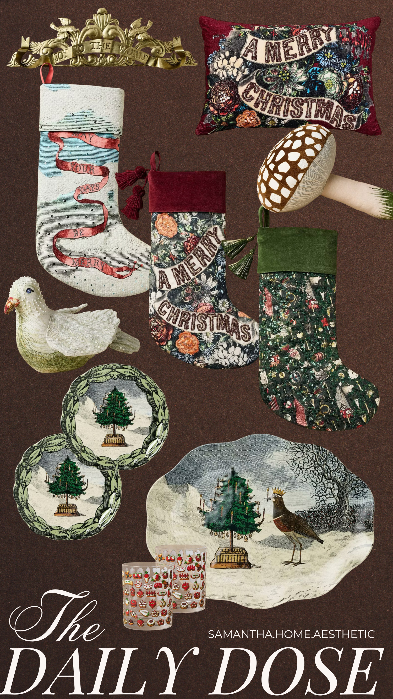 Today’s Daily Dose is serving full-on John Derian Christmas magic from Target and I’m obsessed. Vintage Christmas plates, whimsical stockings, cozy pillows, woodland decor… this whole collection feels like stepping into a storybook. Linking everything because it’s truly that special.

John Derian Target, John Derian Christmas, vintage Christmas decor, Target holiday finds, Target Christmas decor, cozy Christmas decor, cottage Christmas, old world Christmas, whimsical Christmas, Christmas stockings, Christmas plates, holiday serving platters, vintage holiday aesthetic, organic modern Christmas, heritage Christmas, English cottage Christmas, gift ideas, Target home decor, Target new arrivals, LTK holiday, LTK Christmas, neutral Christmas decor, holiday hosting finds, Christmas kitchen decor, storybook Christmas, classic Christmas pieces, Samantha Home Aesthetic 

 #LTKHoliday #LTKSeasonal #LTKHome