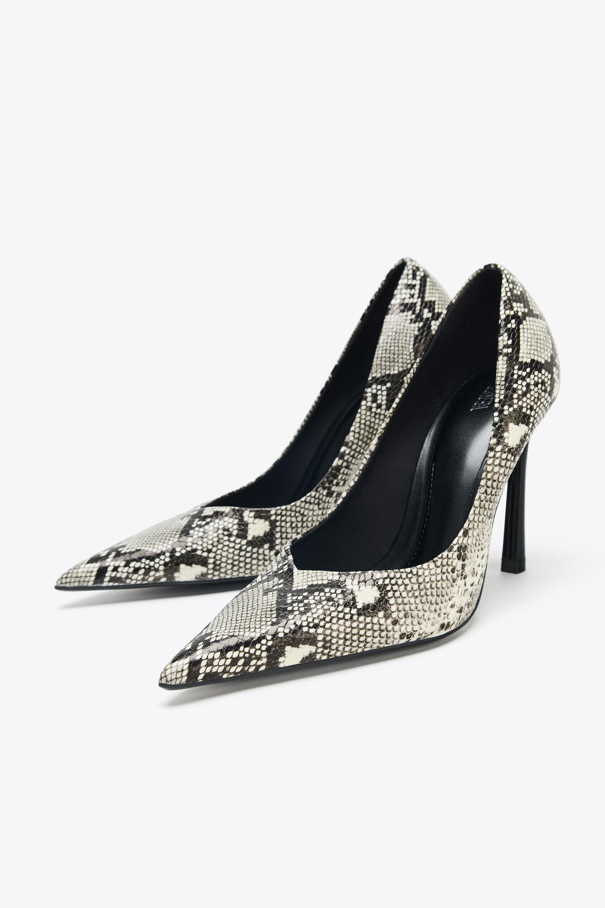 HIGH HEEL ANIMAL PRINT SHOES | Zara US
