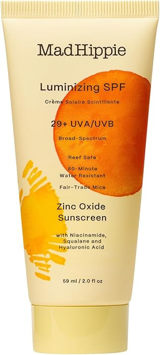 Mad Hippie Luminizing SPF 29+, Zinc Oxide Sunscreen, Reef-Safe Face Cream with Niacinamide & Hyal... | Amazon (US)