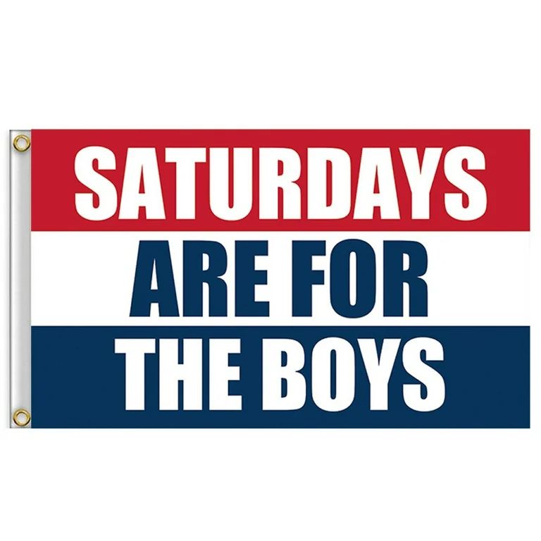 MIARHB NEW Saturdays Are For The Boys Flag 3x5ft Banner Red White Blue | Walmart (US)