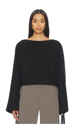 EAVES Whinnie Knit Cape in Black. - size S | Revolve Clothing (Global)
