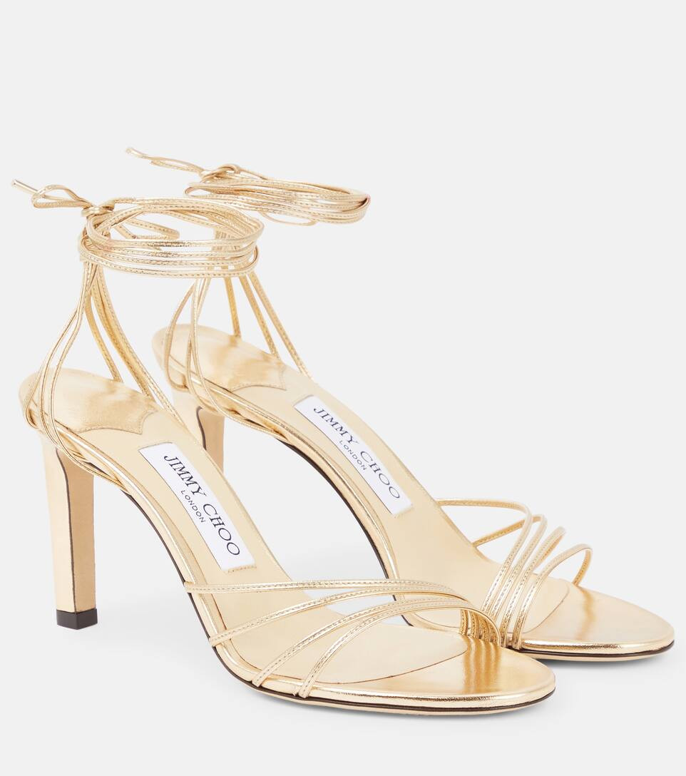 Antia 85 metallic leather sandals | Mytheresa (US/CA)
