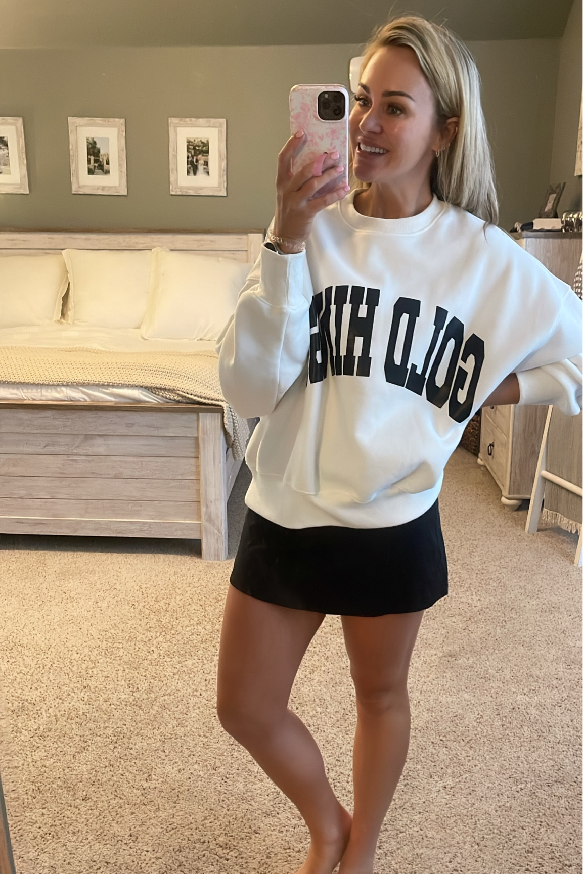 I got my GH from The fly Boutique but I’ve linked it from the website. It was $ cheaper on the fly boutique!
Small in skirt and pullover  

#LTKActive