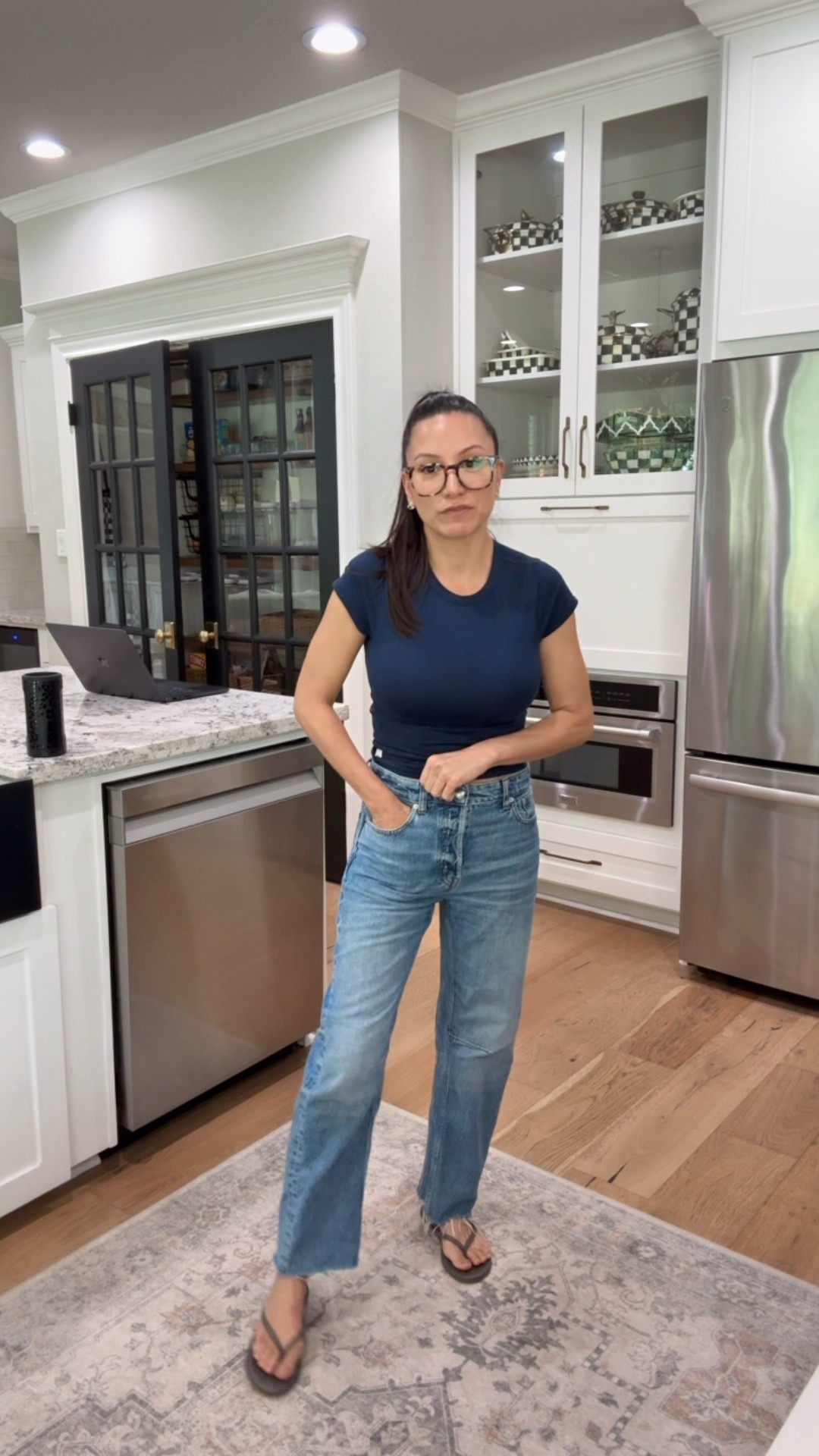 The jeans I am wearing today size 23 run a little big

#LTKMothersDay #LTKdayinmylife #LTKgrwm