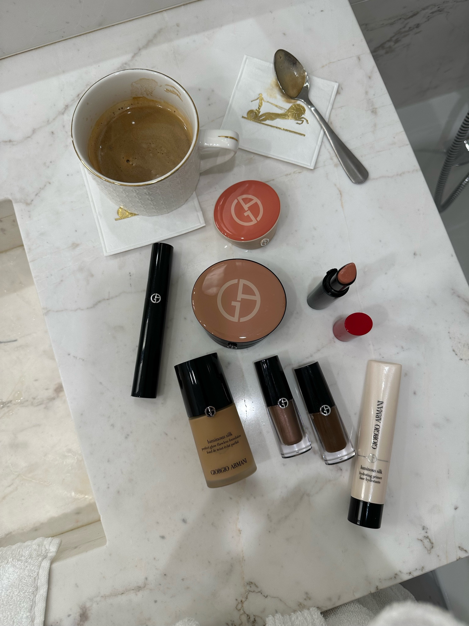 Flawless face with Armani beauty - bought my luminous silk foundation, concealer, primer, pressed powder cream blush, eye tints, mascara and lip power lipstick! @armanybeauty @sephora #ArmaniBeauty #Sephora #EyeTint #LuminousSilk #ArmaniLipPower | #Ad
Products and shades:
Luminous Silk Foundation 6.5
Luminous Silk Concealer 5
Luminous Silk Powder 6.5
Eye Tint #36 (cat eye)
Eye Tint #10 (in lid)
Lip Power 102
Neo Nude Color Melting Cream Blush 30”

#LTKtravel #LTKbeauty #LTKunder50