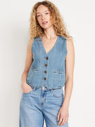 Relaxed Button-Down Vest | Old Navy (US)