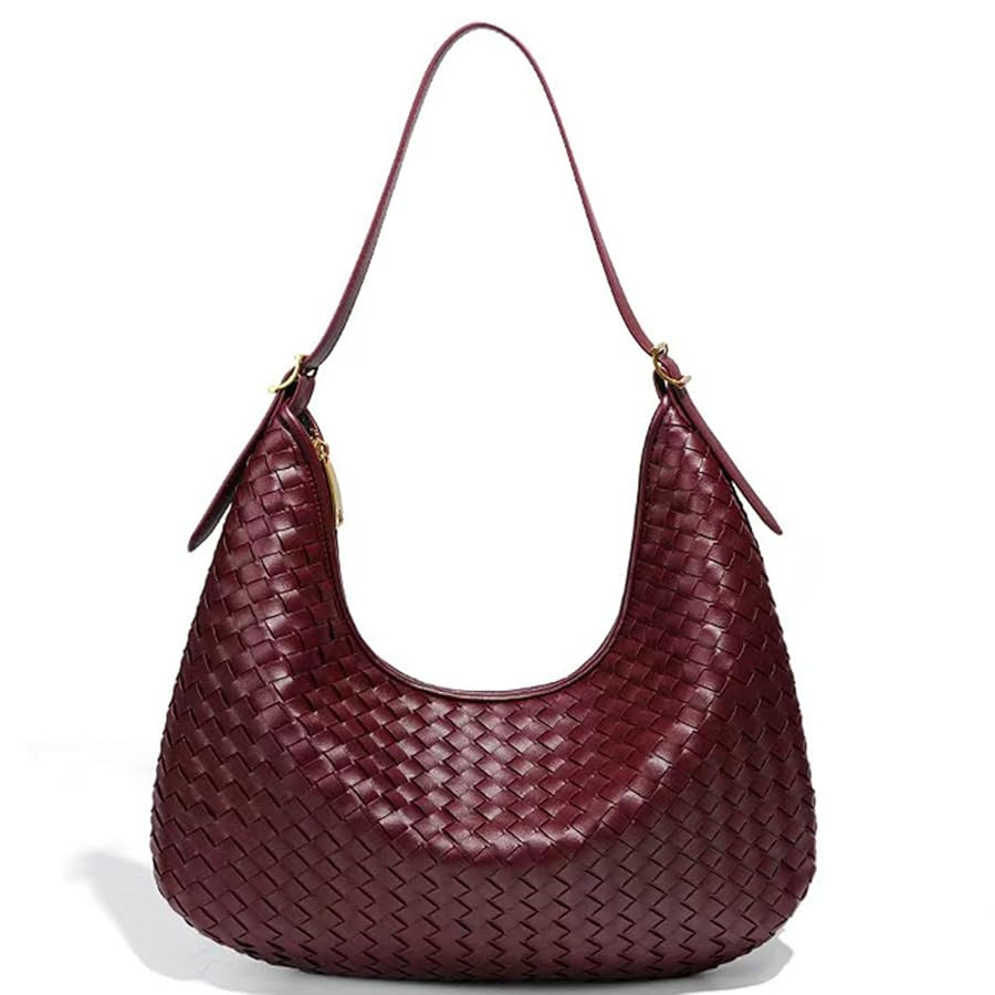 Shoulder Handbags Shoulder Bag for Women Totes Woven Vegan Leather Bag Hand Bag Working Lightweig... | Amazon (US)