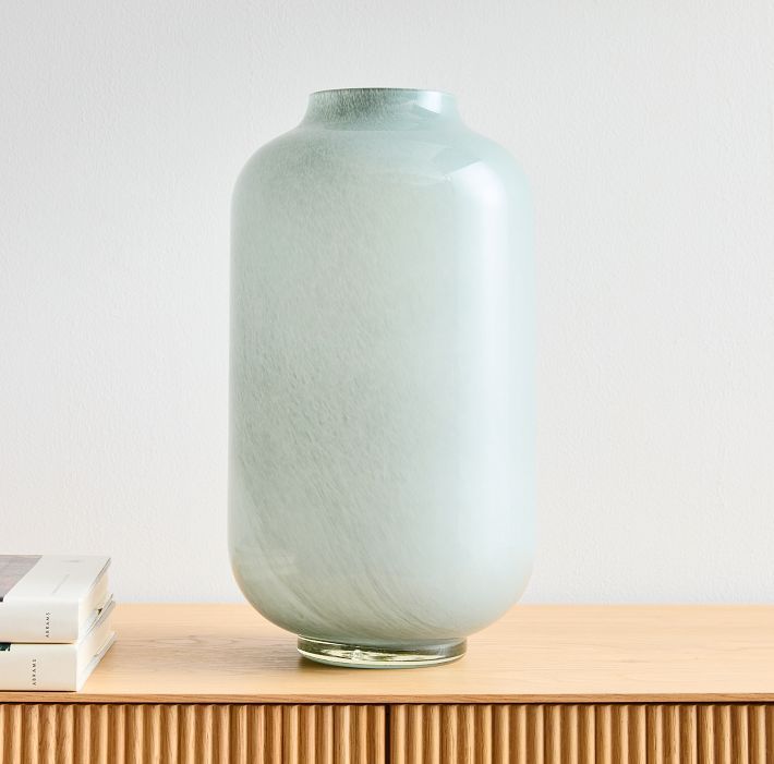 Mari Glass Vases - Sage | West Elm (US)