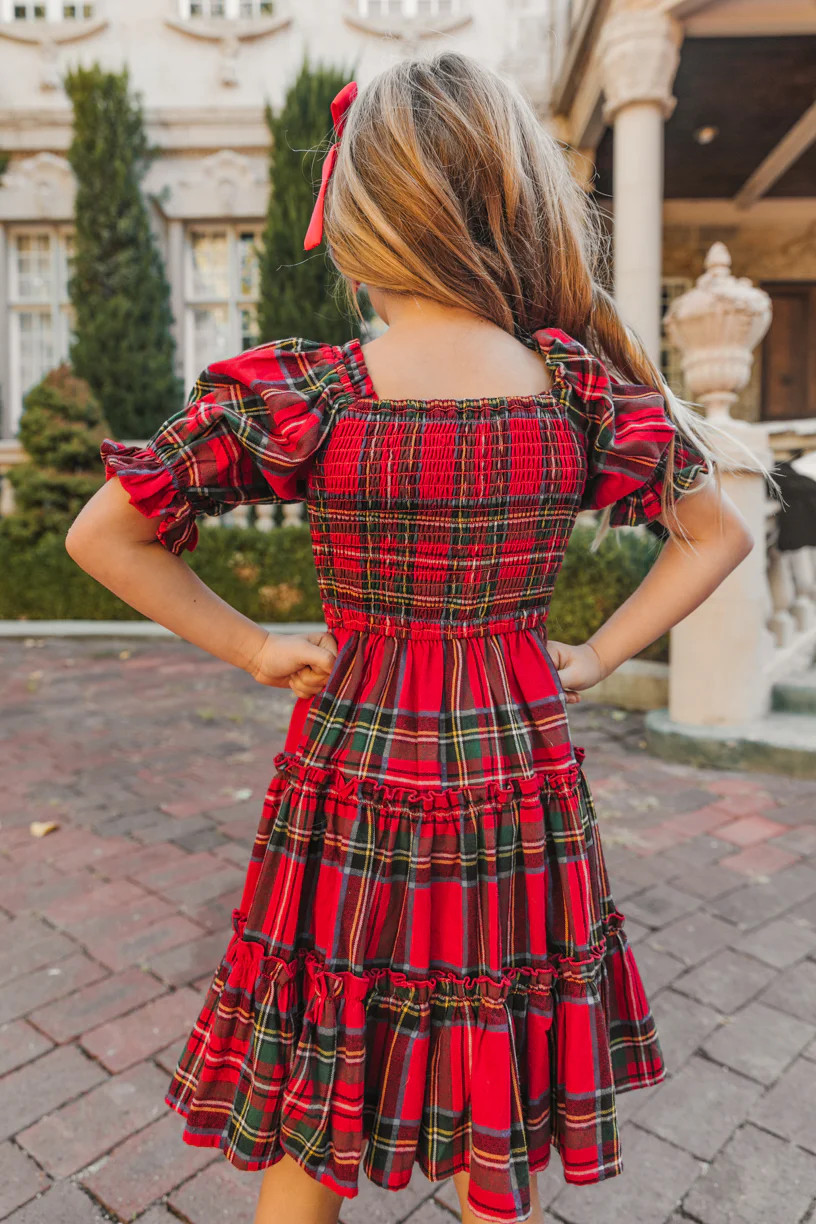 Mini Madeline Dress in Holiday Plaid | Ivy City Co