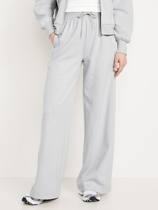 Extra High-Waisted Dynamic Fleece Wide-Leg Sweatpants | Old Navy (US)