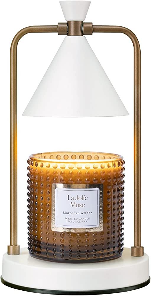 LA JOLIE MUSE Candle Warmer Lamp with Timer, Dimmable, Electric Candle Melter, Compatible with Sm... | Amazon (US)