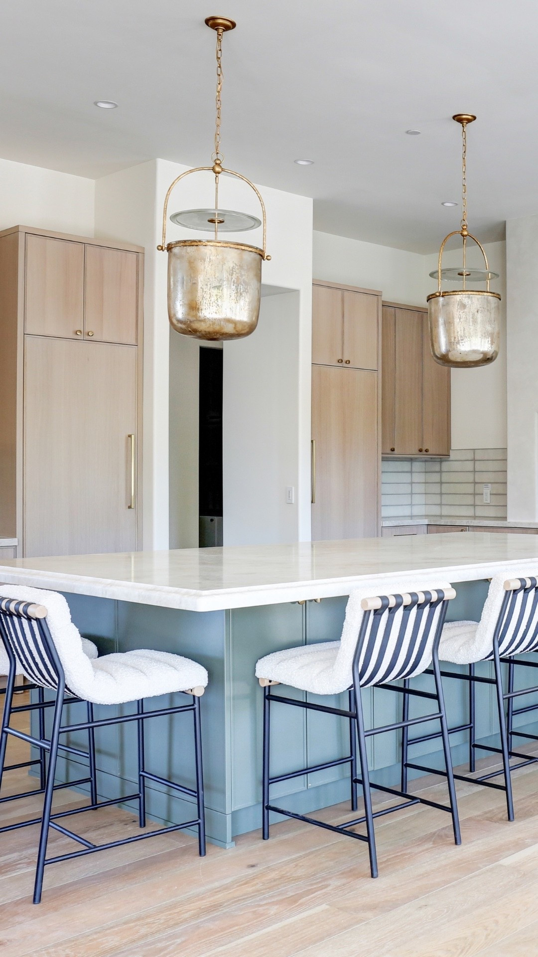 These pendant lights are so versatile! I love their size, and how they add a bit of drama to this kitchen. ✨ AND they come in different finishes! 

#LTKStyleTip #LTKHome