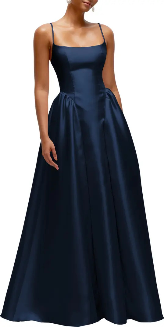 Sleeveless Satin Gown | Nordstrom