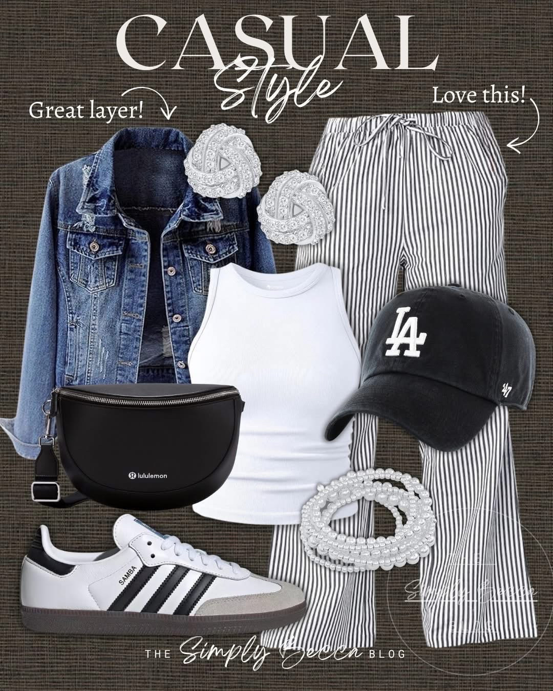 Wuttt — these pants are the best!

@amazon @lululemon @dick's @kohls #casualstyle #ltkwomens #ltkfinds #amazonfashion #stripedpants #lahat #black  

 #LTKootd #LTKPetite #LTKTravel