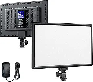 RALENO 19.5W LED Video Soft Light Panel, 650Lux/m Camera Panel Light Built-in 8000mAh Battery, CR... | Amazon (US)