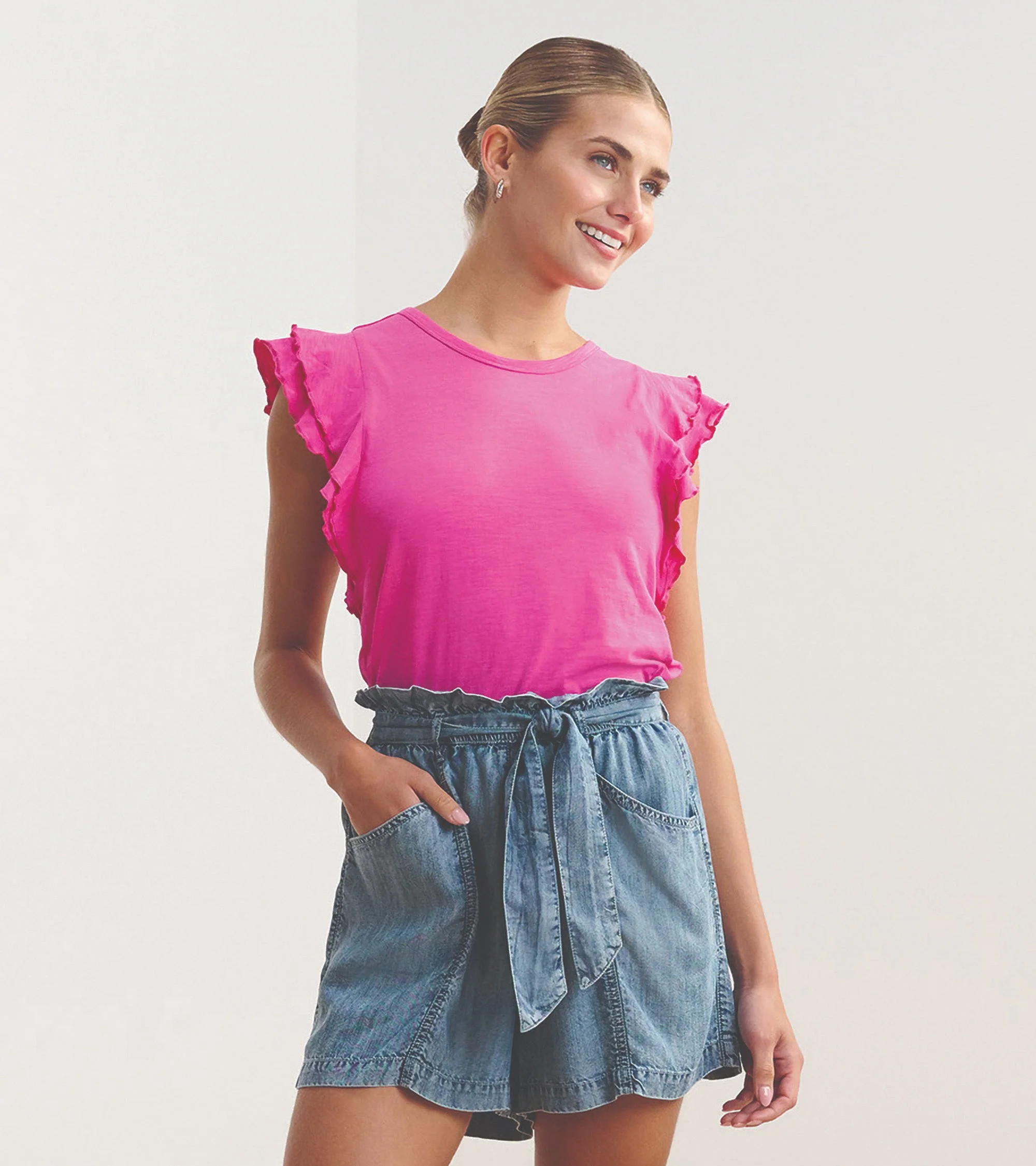 Layered Sleeve Tank - Fuchsia | Hatley