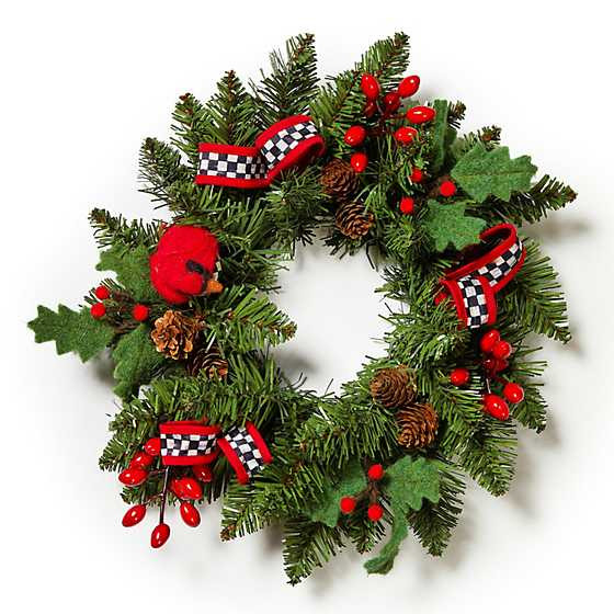 Cozy Christmas Mini 12" Wreath | MacKenzie-Childs