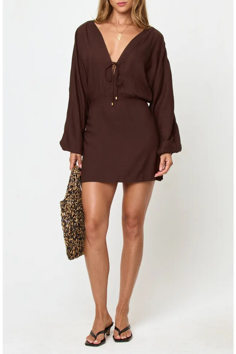 Deia Long Sleeve Cover-Up Minidress (Women) | Nordstrom | Nordstrom