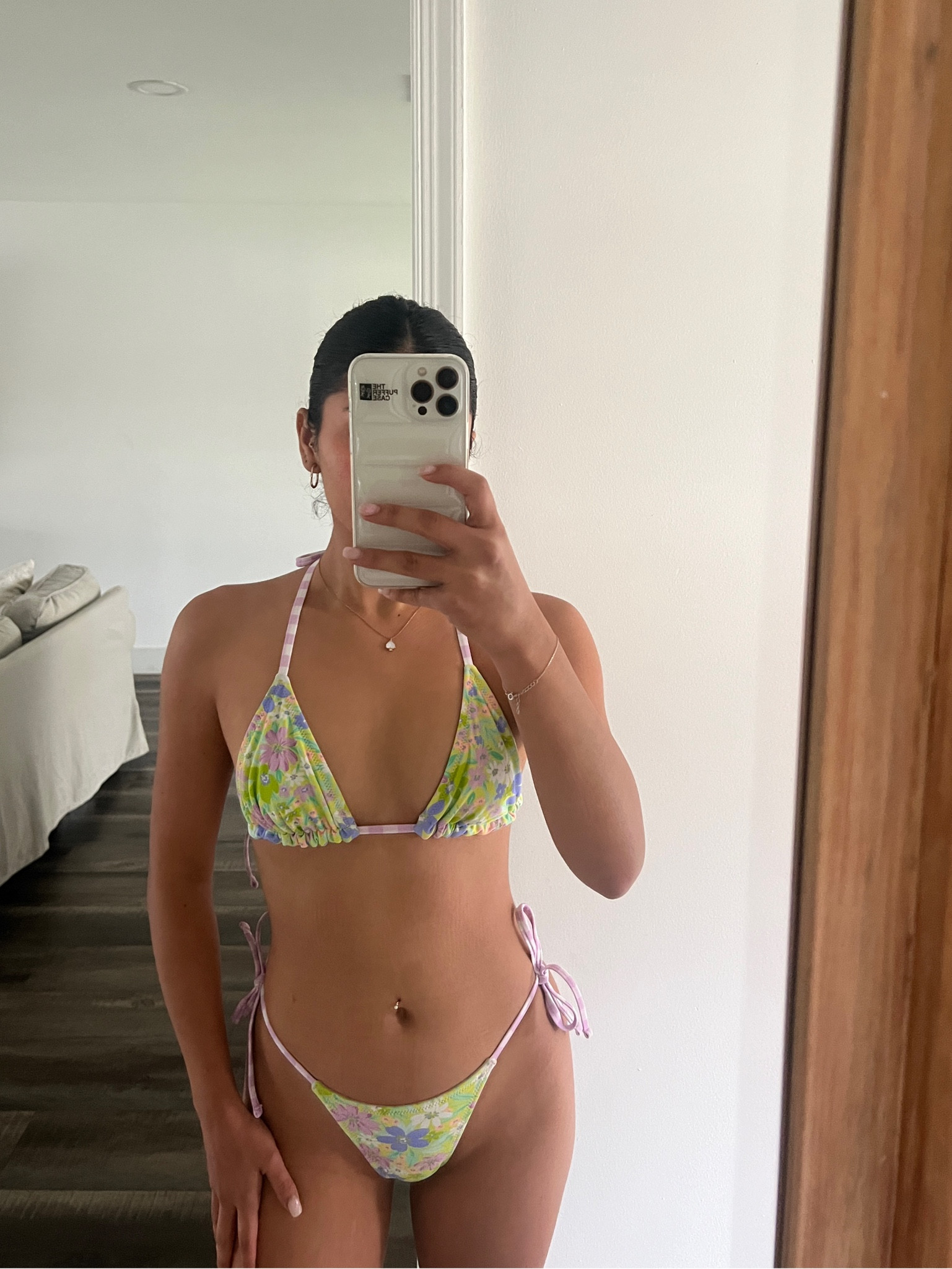 reversible bikini 
XS top
XS bottom 

#LTKSeasonal #LTKswim #LTKFestival