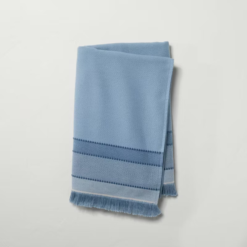Fouta Striped Bath Linens Faded Blue - Hearth & Hand™ with Magnolia | Target