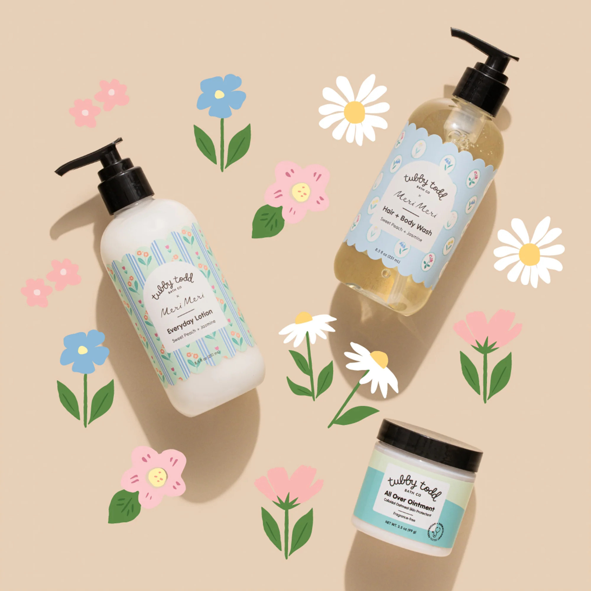 The Regulars Bundle - Sweet Peach + Jasmine / 8.5oz | Tubby Todd Bath Co.
