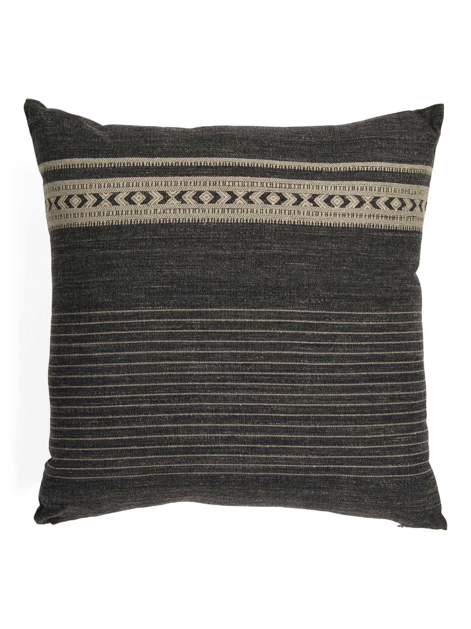 22x22 Linen Look Bhujodi Pillow | The Global Decor Shop | Marshalls | Marshalls