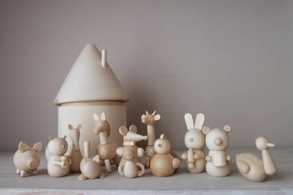 Montessori baby toys - Animals | Etsy (US)