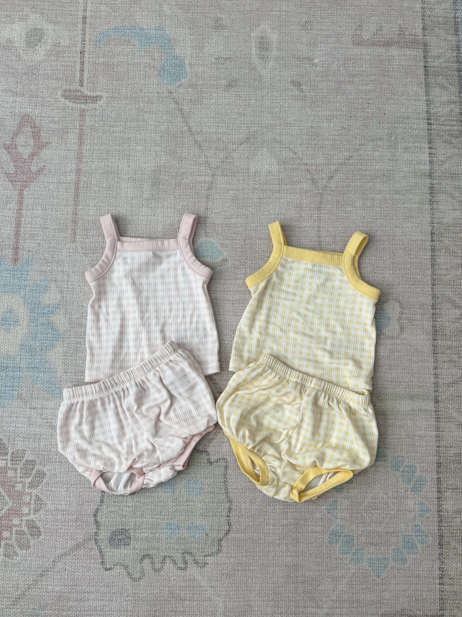 The cutest everyday baby sets 💗

These ribbed cami tank + bloomer shorts sets are so soft, lightweight, and perfect for warm weather. Loving these neutral gingham colors for easy, mix-and-match outfits.

#LTKKids #LTKBaby #LTKSeasonal