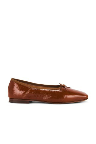 Mansur Gavriel Square Toe Ballerina Flat in Caramel from Revolve.com | Revolve Clothing (Global)