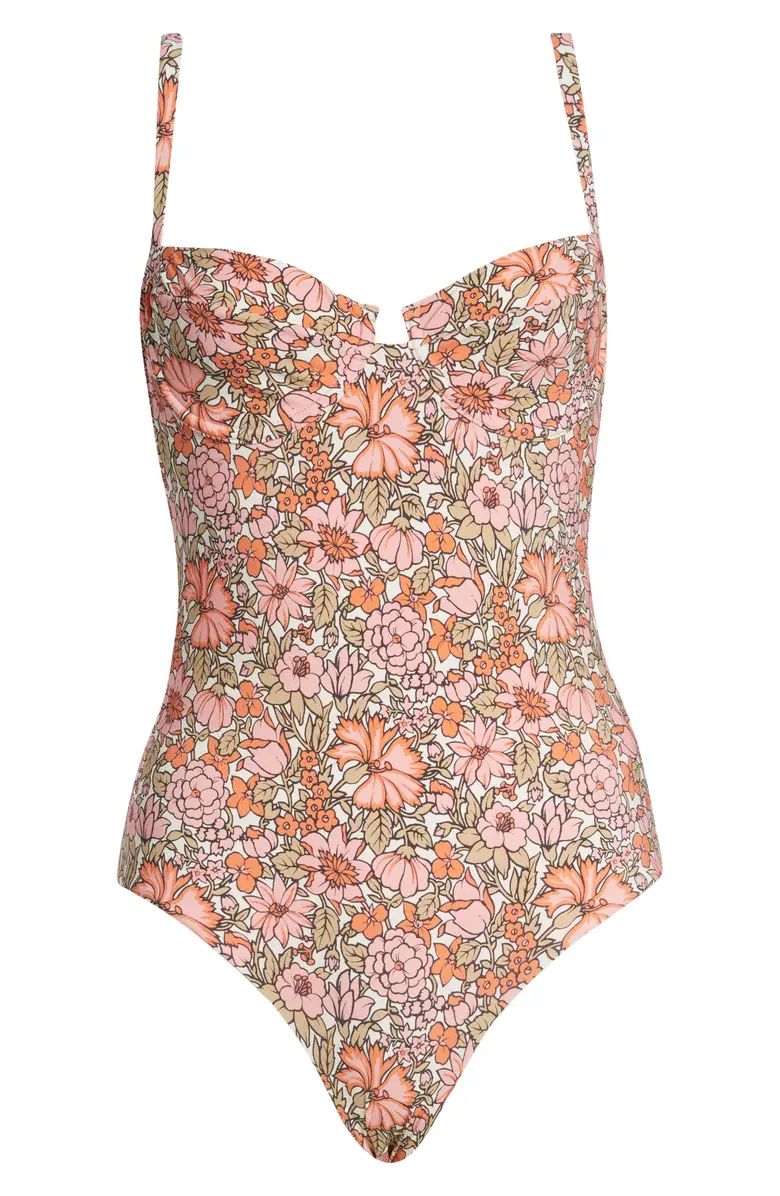 & Other Stories Floral Underwire One-Piece Swimsuit | Nordstrom | Nordstrom