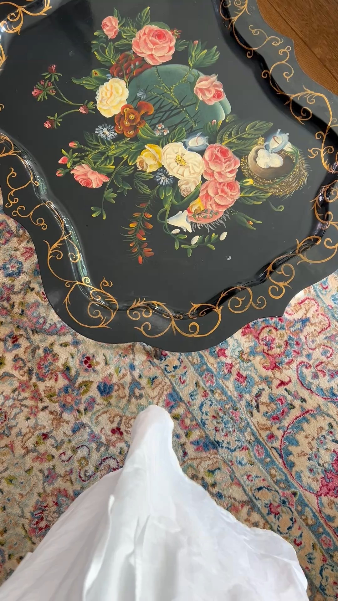Hand painted tole/ chinoiserie tray tables. Vintage and new! 

#LTKHome #LTKdayinmylife