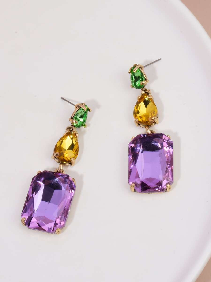 Gemstone Decor Drop Earrings | SHEIN