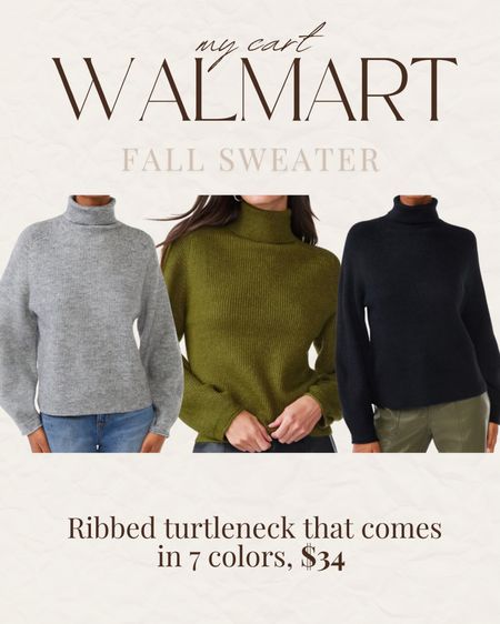 Walmart fall sweater, rubbed turtleneck perfect for fall 

#LTKstyletip #LTKSeasonal #LTKfindsunder50