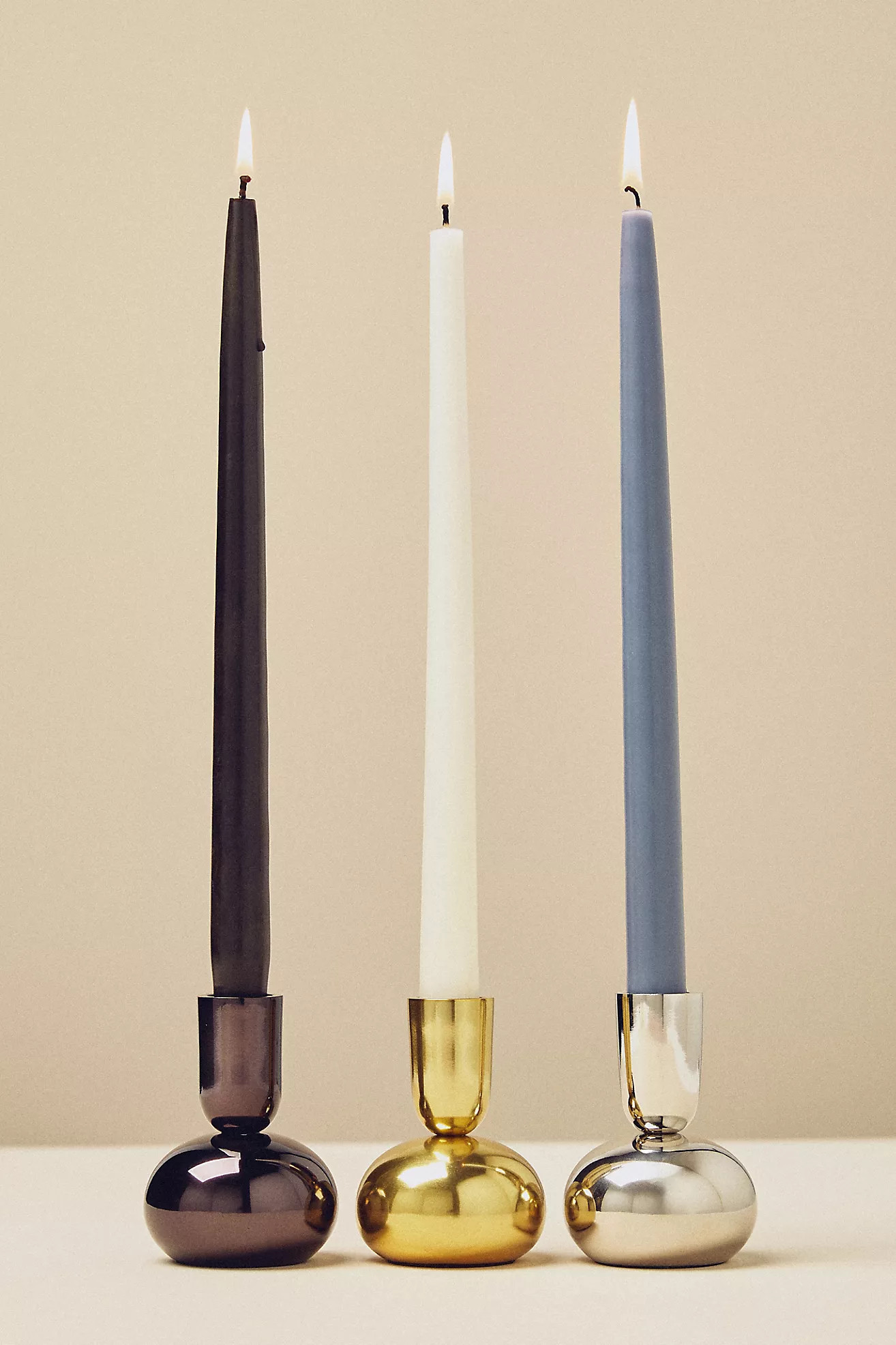 Arden Round Lacquer Candle Holder | Anthropologie (US)