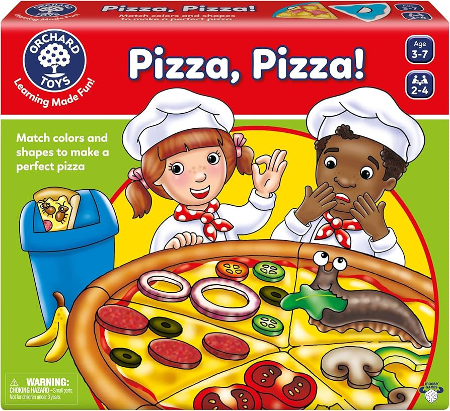 ORCHARD TOYS Moose Games, Pizza! Game. Match Colors and Shapes to Make a Perfect Pizza. for Ages ... | Amazon (US)