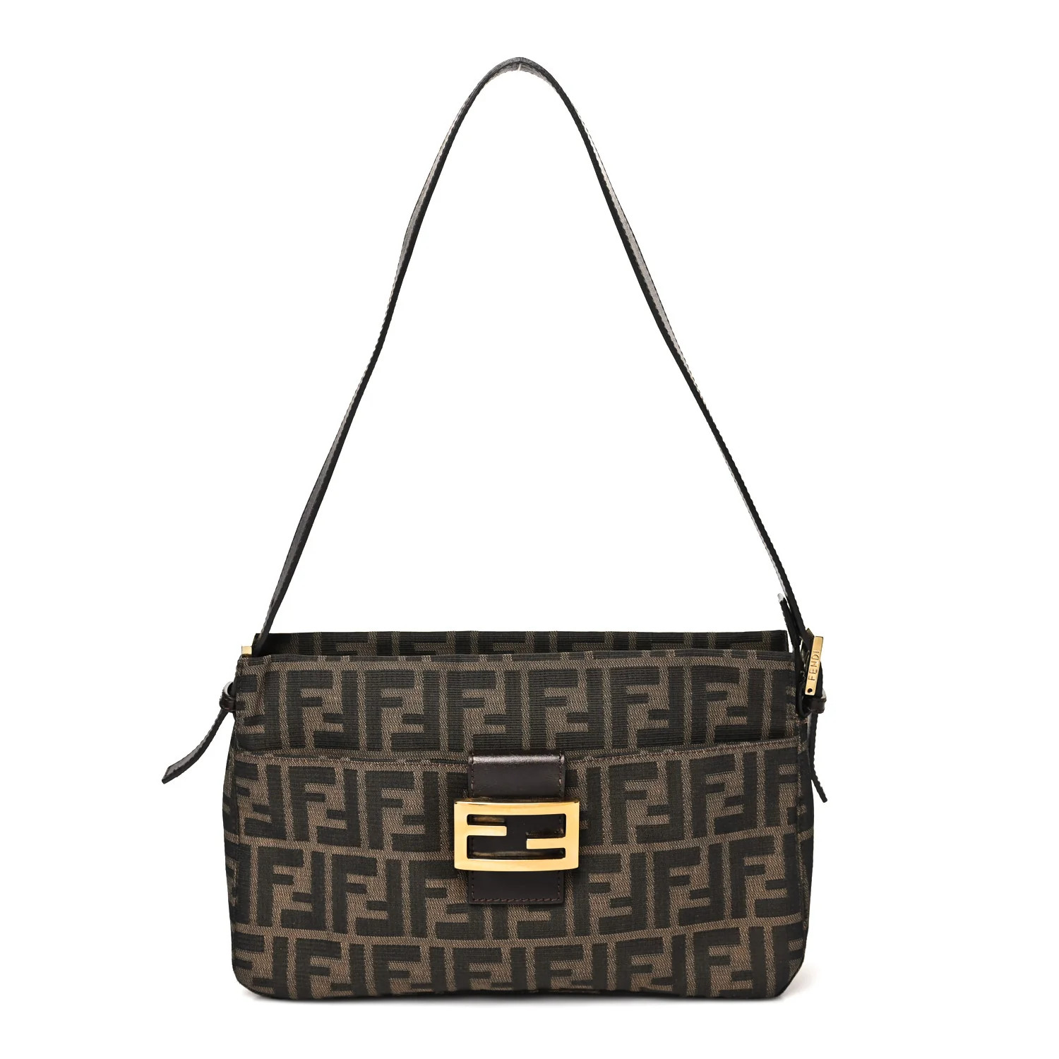 Fendi Zucca Shoulder Bag Tobacco 1827017 | FASHIONPHILE (US)