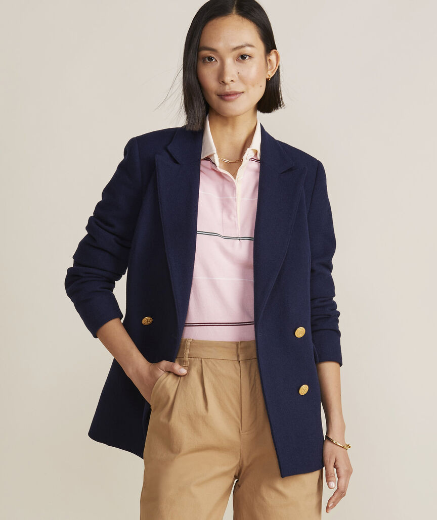 Double Breasted Wool Blazer | vineyard vines