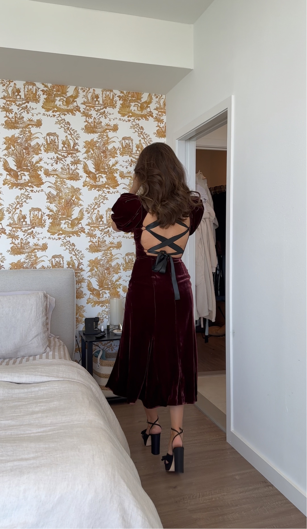 reformation brown velvet dress Ruby Velvet Dress Rental by Reformation main image 1