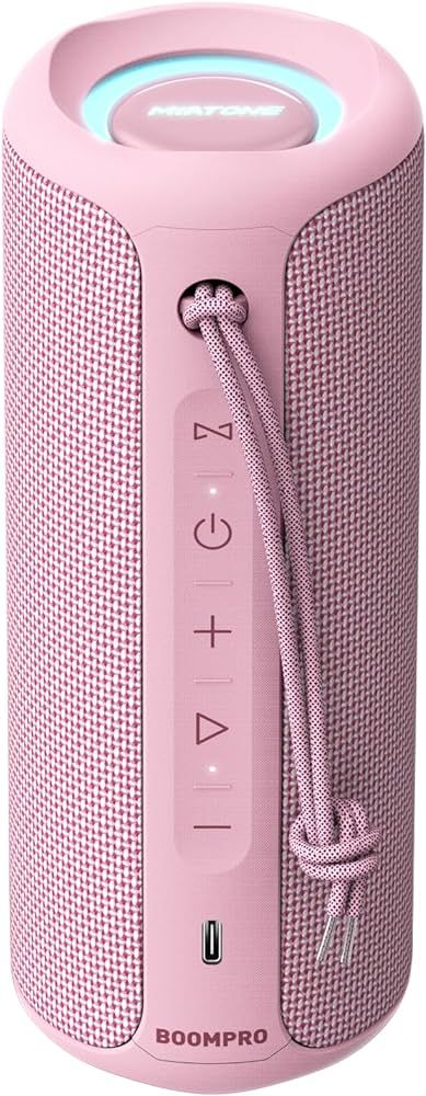 MIATONE Portable Bluetooth Speaker 36W Stereo Sound Bass Boost, Bluetooth 5.3 TWS Pairing (Pink) | Amazon (US)