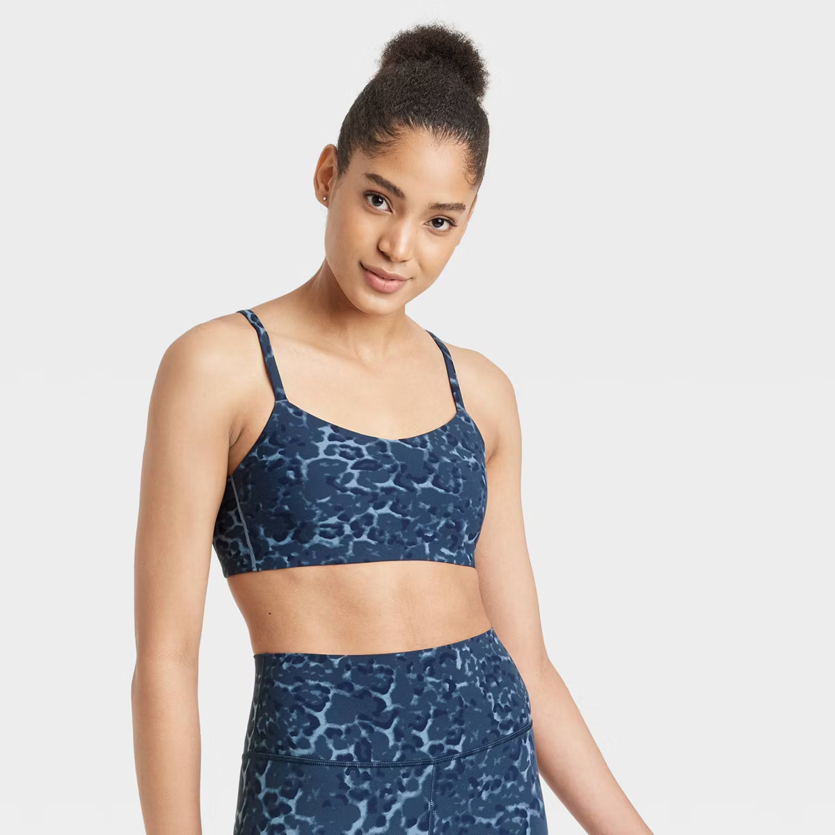 Women's Everyday Soft Light Support Strappy Sports Bra - All In Motion™ | Target