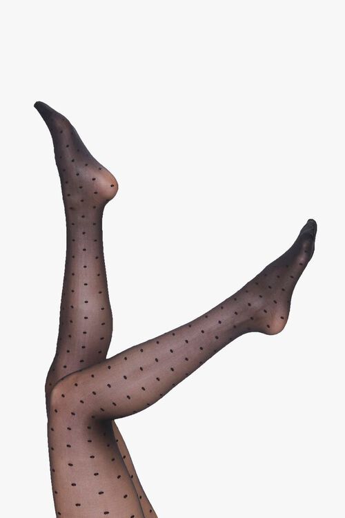 Polka-Dot Semi-Sheer Tights | Forever 21 (US)