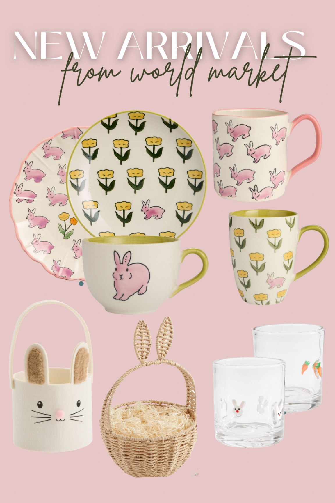 New spring and Easter arrivals from
World market 
Spring home - Easter decor - Easter basket / Easter tablescape - Easter home decor - spring homes decor 

#LTKFindsUnder50 #LTKSeasonal #LTKHome
