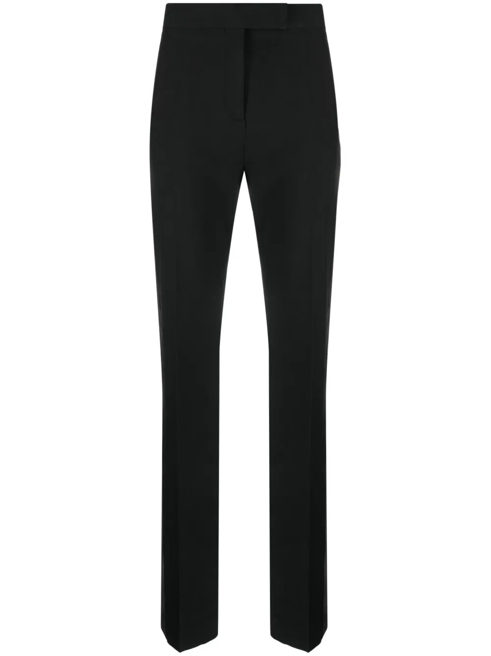 straight-leg silk-blend trousers | Farfetch Global