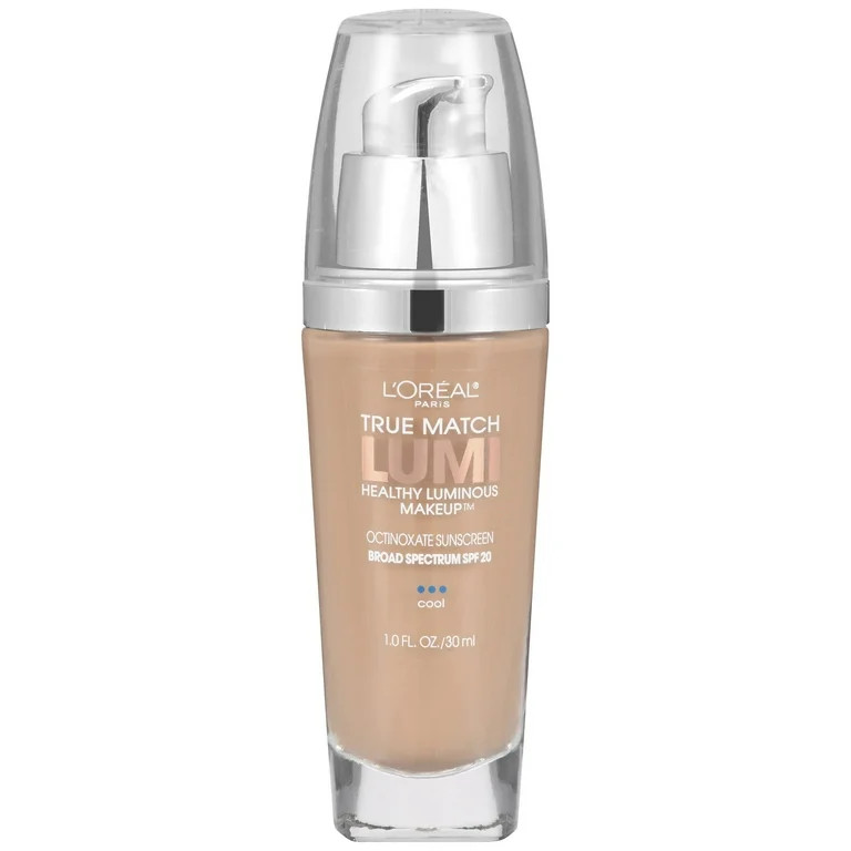 L'Oreal Paris True Match Lumi Liquid Healthy Luminous Foundation, SPF 20, C3 Creamy Natural, 1 fl... | Walmart (US)