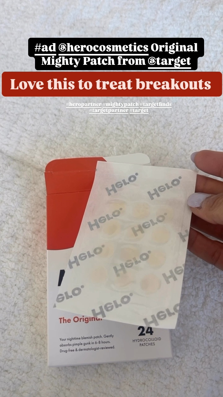  #ad best patches for breakouts..I keep these on hand for me, my preteen, everyone! Avail @target @herocosmetics #heropartner #mightypatch #targetfinds #targetpartner #target 

#LTKVideo #LTKOver40 #LTKBeauty