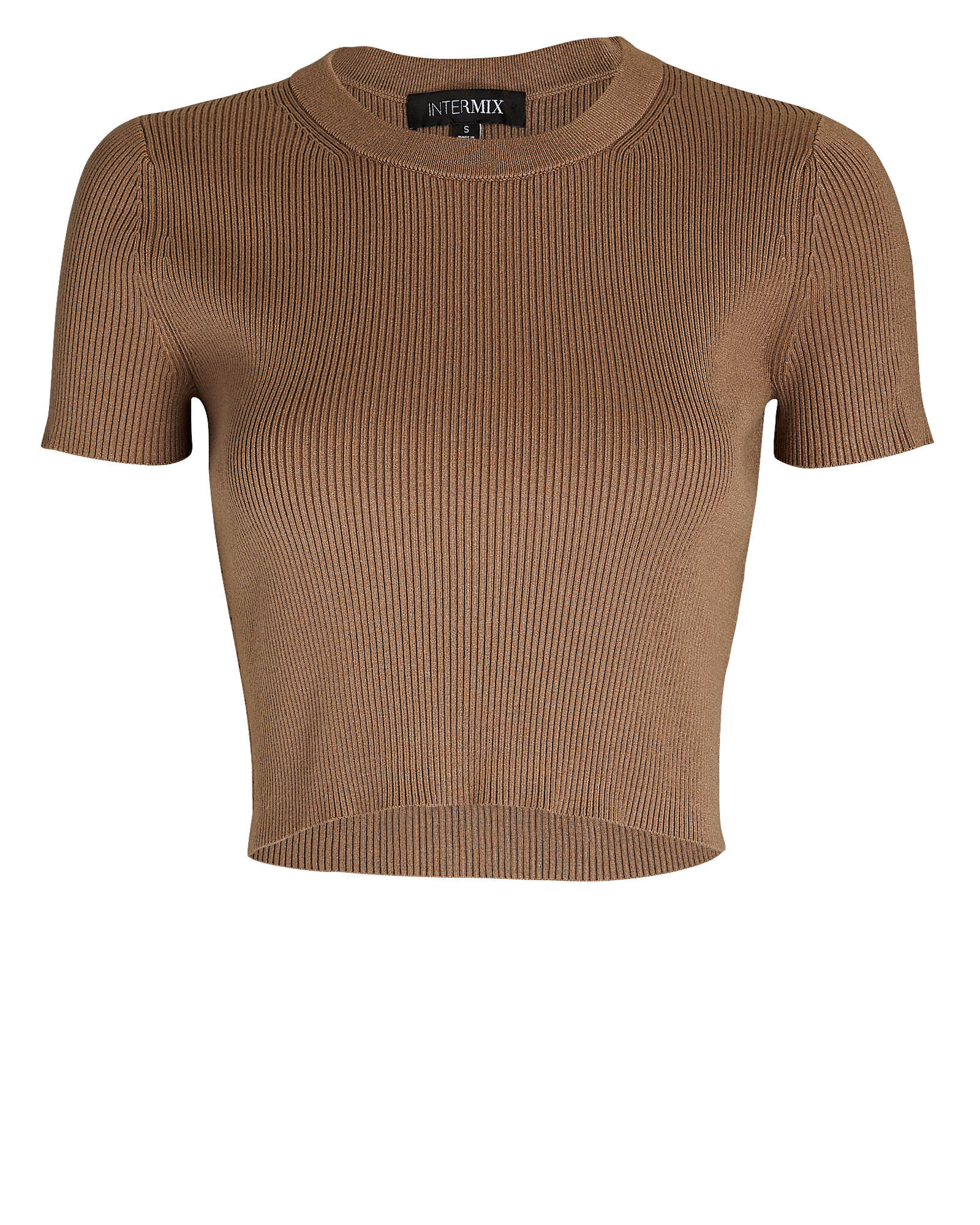 Katya Rib Knit Crop Top | INTERMIX