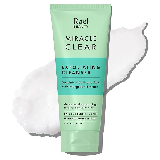 Rael Miracle Clear Facial Cleanser – Makeup Remover, Daily Face Wash, Gentle Deep Pore Cleansin... | Amazon (US)